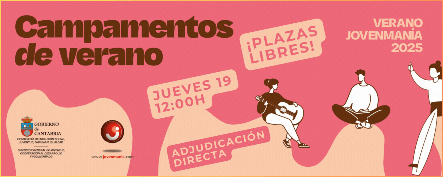 campamentos verano plazas libre jueves 19 12:00h
